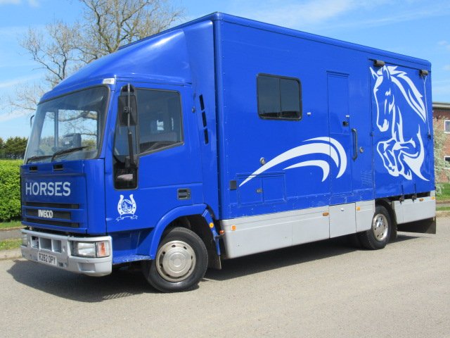 15-587-Smart coach built 7.5 Ton Iveco Eurocargo. Stalled for 2 forward facing.. Smart living, sleeping for 2..
